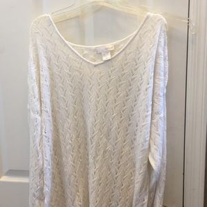 FINAL MARKDOWN Ladies’ Spiegel Open Crocheted Oversized Sweater (M)